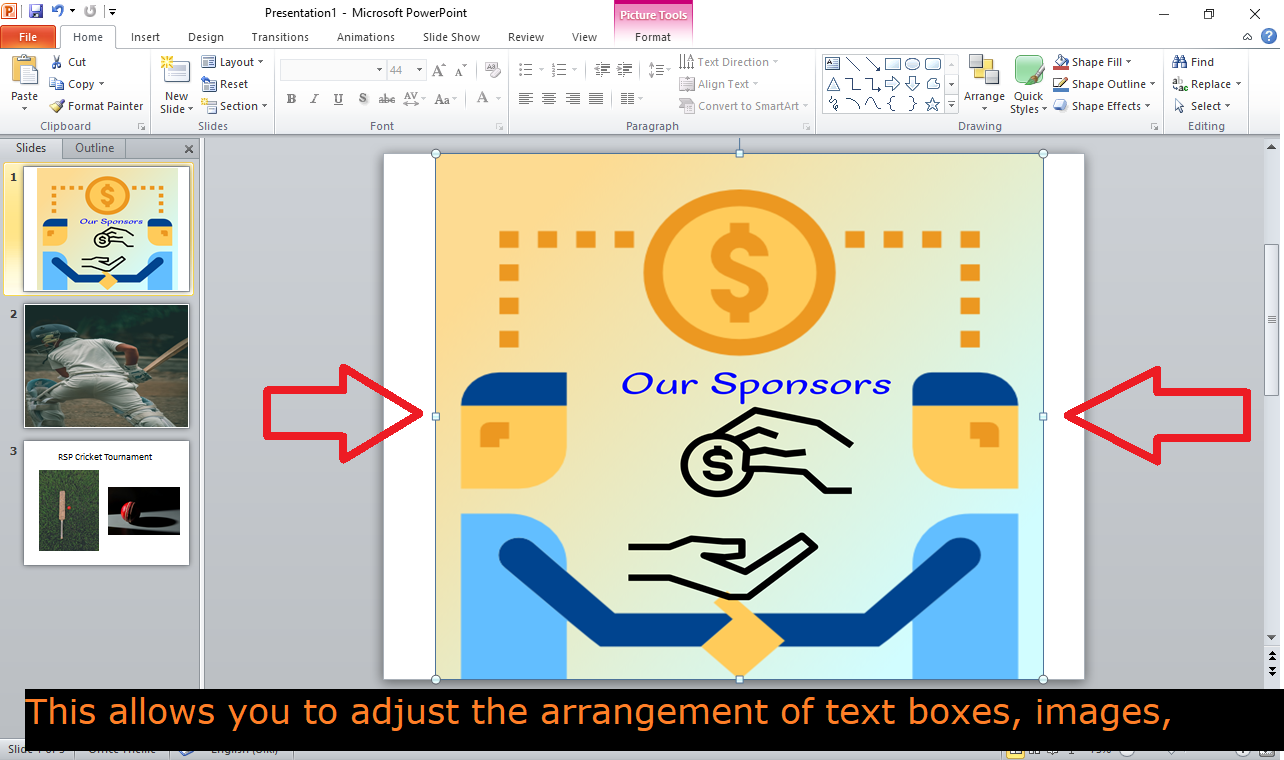 Modifying Slide Layout