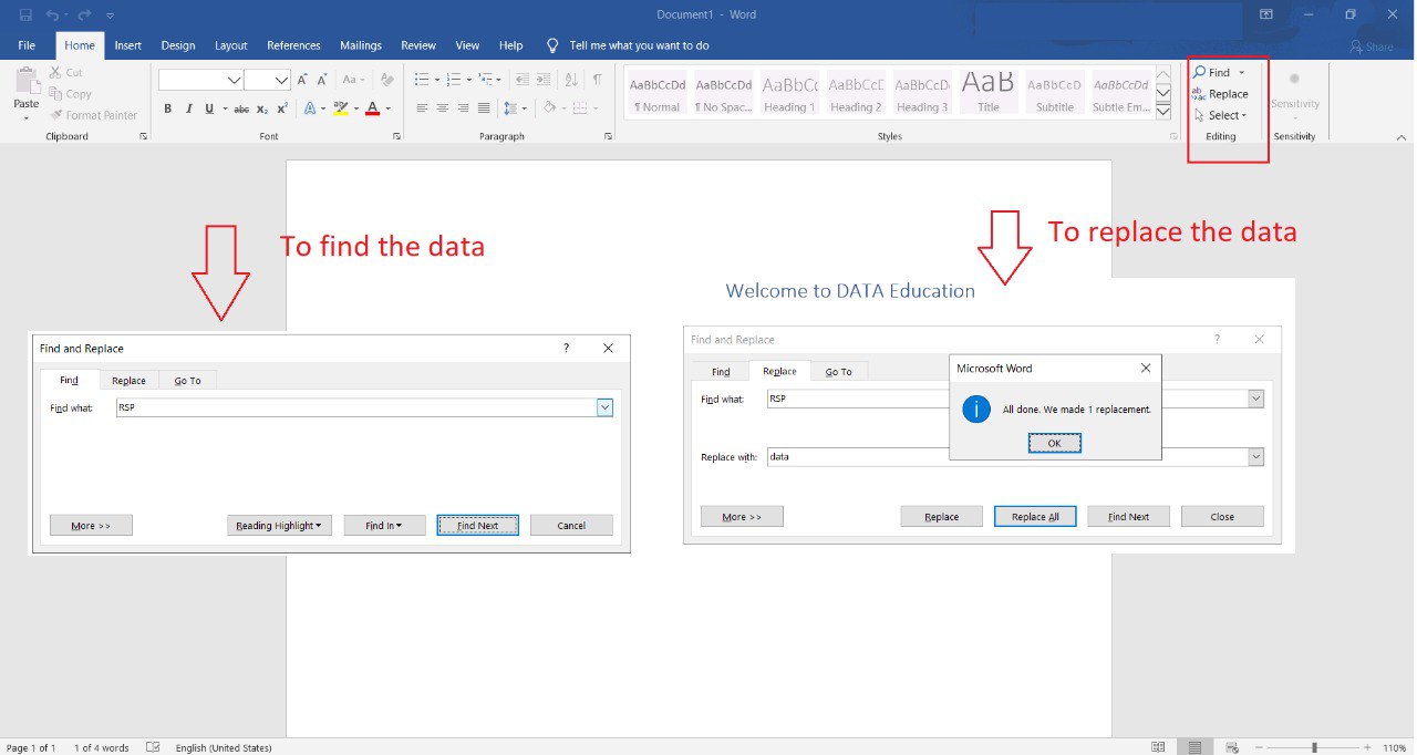 Find, Replace, and Go To in Microsoft Word Find, Replace, and Go To in Microsoft Word